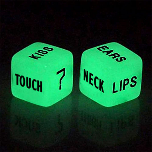 Glow in The Dark Love Dice- for Couple, Anniversary, Valentines Day, Gift for Him,Her, Husband,Wife