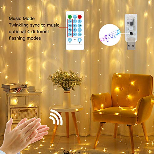 New Sound Activated Function USB Powered Fairy Lights with Timer, Can Sync with Any Voice