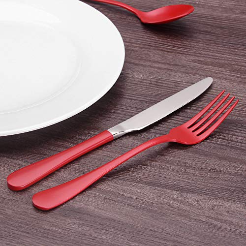 20-Piece Stainless Steel Flatware Set  Service for 4, Mirror Polished, Dishwasher Safe