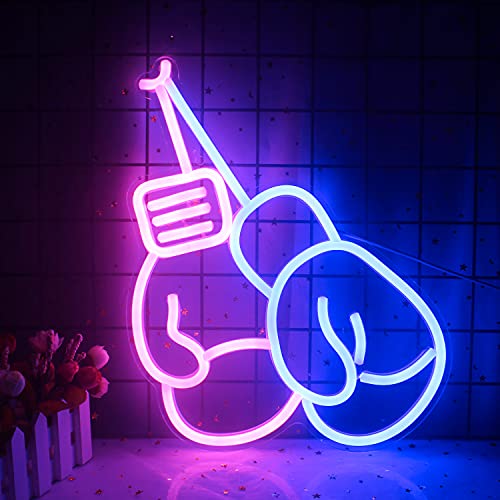 Boxing Gloves LED Neon Lights Sign Home Decoration w/ USB Switch