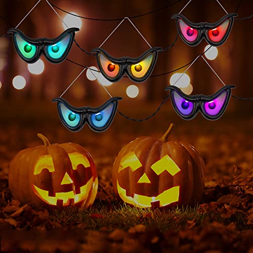 Halloween Flashing Spooky Eyes Lights, 5 Pairs Battery Operated