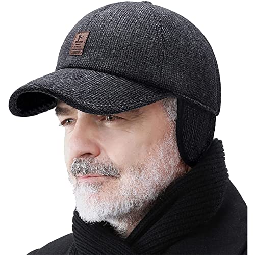 Adjustable Warm Winter Hats for Men Earflaps Thicken 55-60CM