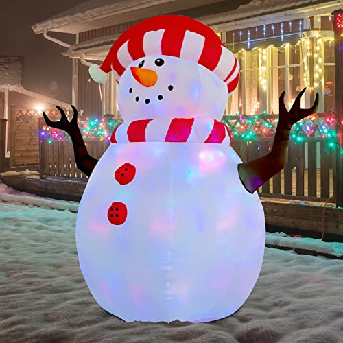 5 FT Christmas Inflatable Snowman w/ LEDs