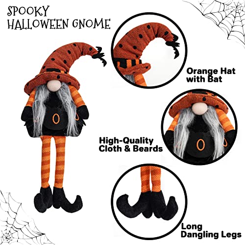 Lighted Halloween Witch's Broom, Spooky Halloween Party Decorations Home Ornament