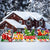 4Pcs Christmas Train Yard Signs Decoration