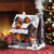 Smoking Country Christmas Cabin Incense Burner