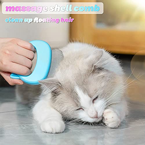 Cat Comb for Hair Removal, Massaging, De shedding-3 Pack