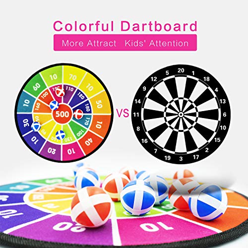 Dart Board for Kids w/ 12 Balls