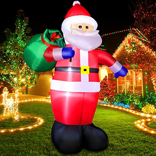 6 FT Christmas Inflatable Santa Claus & Snowman Outdoor Decorations