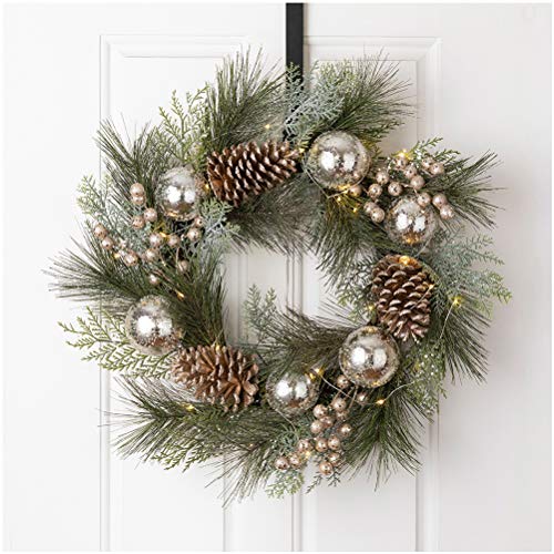 24 Inch Prelit Christmas Wreath Decoration