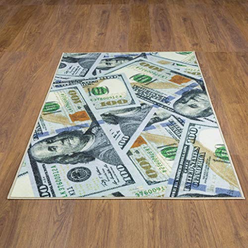 $100 Dollar Bill Area Rug-Multicolor