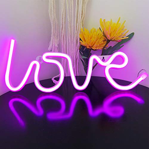 Love Neon Sign USB or Battery Powered Night Light