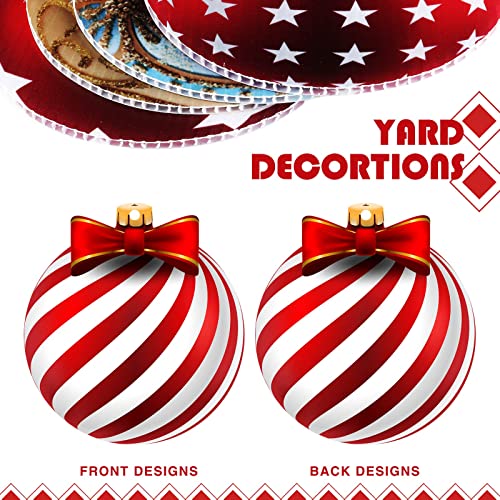 30 Pcs Plastic Double Sided Christmas Decorations