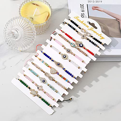 Colorful Evil Eye Bracelets Adjustable String knot Buckle Cross