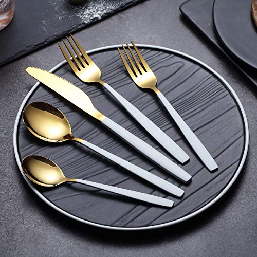 20-Piece Silverware  Cutlery Set, Service of  4,Mirror Finish