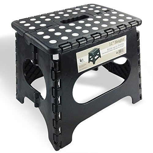 Super Strong Folding Step Stool - 11" Height - Holds up to 300 Lb - Foldable