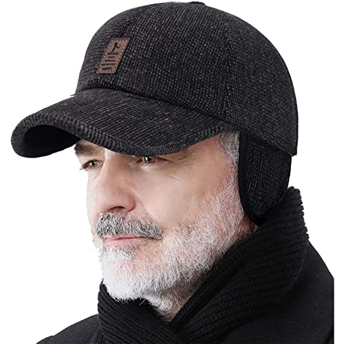 Adjustable Warm Winter Hats for Men Earflaps Thicken 55-60CM