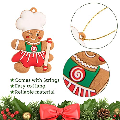 15 Pack Christmas Gingerbread Ornaments