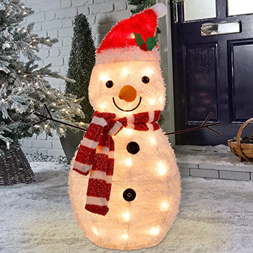 22 Inch Pre-Lit Light Up Penguin/Snowman Christmas Decoration