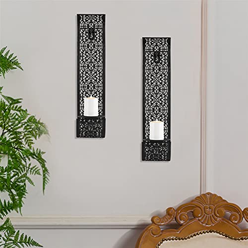 Wall Mount Candle Holder Decorative Candle Sconces - Set of 2