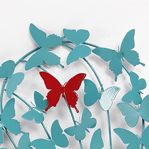 Butterfly Metal Heart Wall Decor