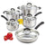 10-Piece Stainless Steel Cookware Set