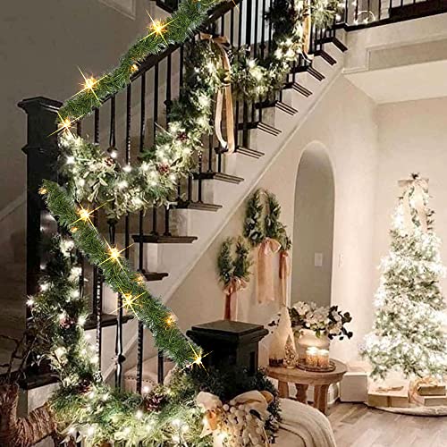 Prelit 15 FT Artificial Christmas Garland Decoration