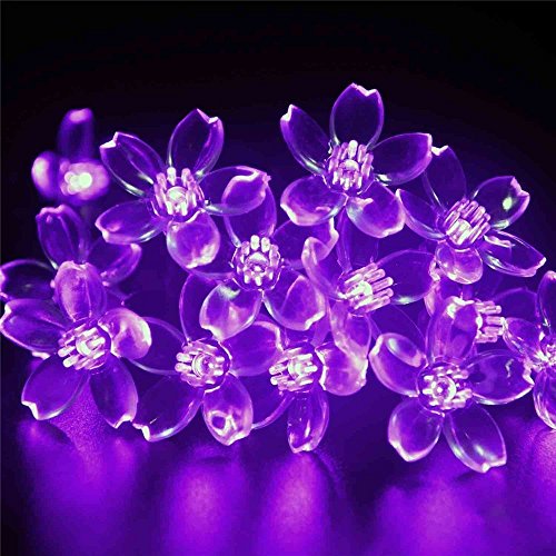 33 Feet 100 LED Cherry Flower Fairy String Lights Christmas, 8 Flash Modes with Tail Plug