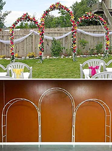 Reconfigurable & Easy-to-Assemble 7'6" Garden or Wedding Arch Arbor