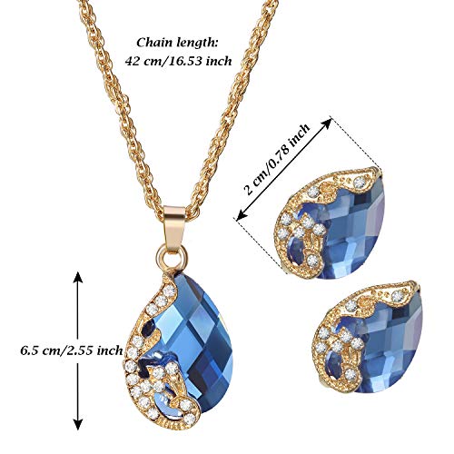 6 Pieces Women Elegant Necklace w/Earrings  Set for Wome