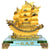 Feng Shui Gold Dragon Sailing Ship Statue Decor for Success and Fortune