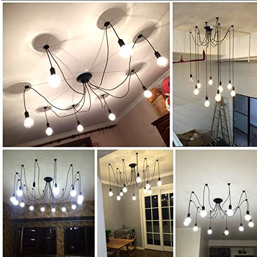 Spider Lamp Pendant Lighting, DIY Modern Chandelier