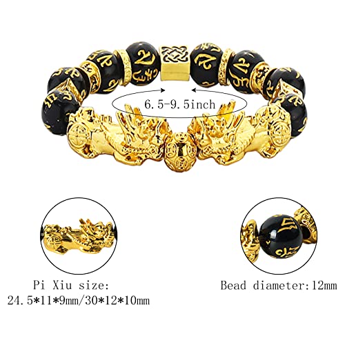 12 Pieces Feng Shui Bracelets Lucky Bracelet Temple Kai Guang  Amulet