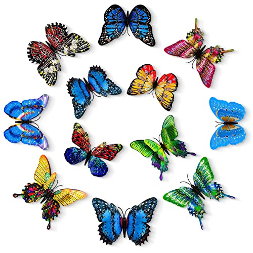 Butterfly Stakes, 50pcs 11.5inch for Garden Decoration