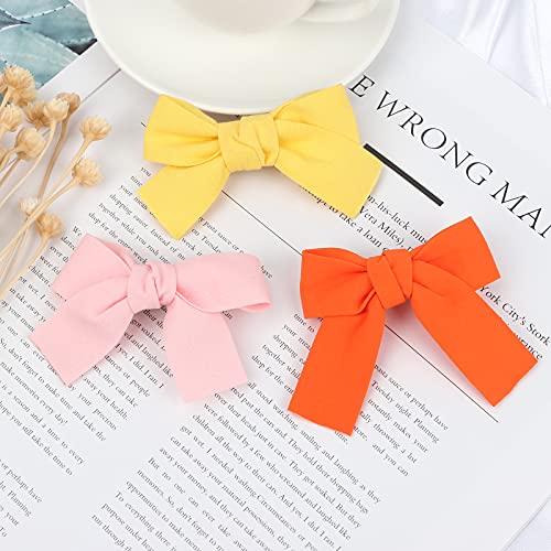 24 PCS Baby Girls Hair Bows Clips 4.5 inch Alligator Clips - One Size