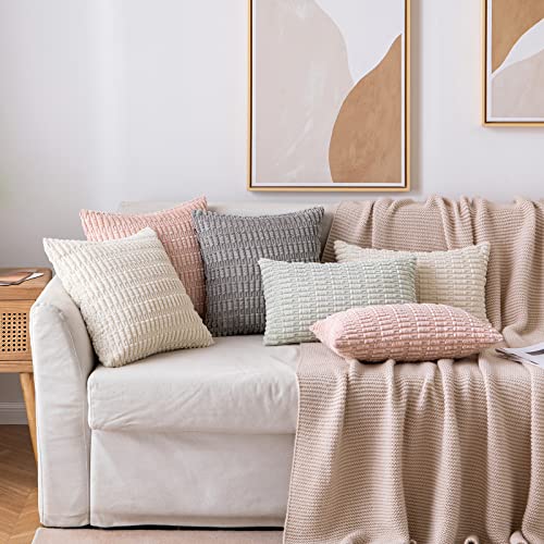 Pack of 2 Decorative Fall Throw Pillow Covers 18x18 Inch Pillow for Sofa Living Room Couch Bed