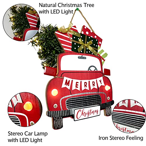 Merry Christmas LED Lighted Hanging Decoration