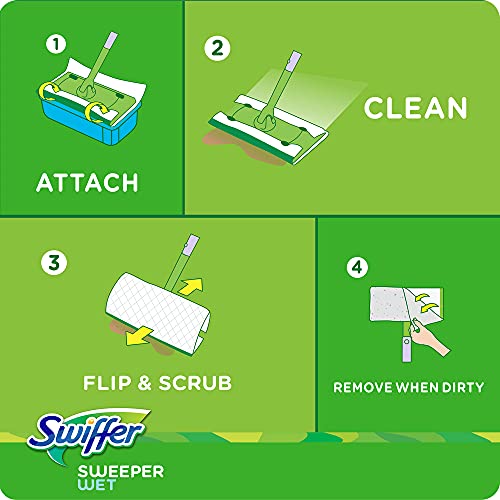 Sweeper Wet Mopping Cloth Multi Surface Refills, Febreze Lavender Scent, 36 count