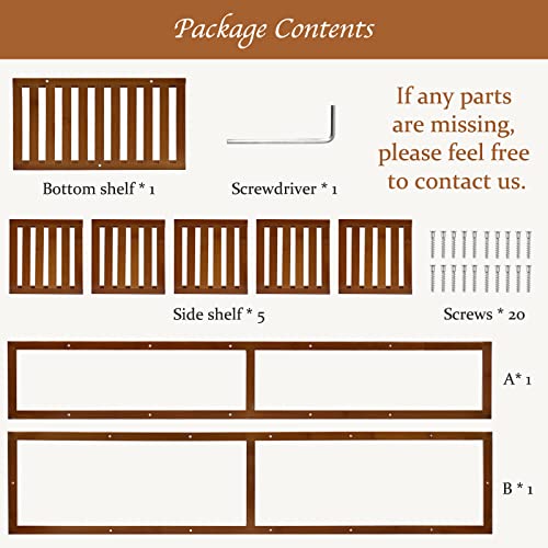 Bamboo Plant Stand Rack 6 Tier 7 Potted Multiple Stand Holder