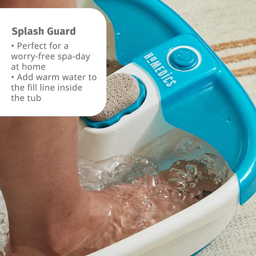 Bubble Mate Foot Spa, Toe Touch Controlled Foot Bath w/ Invigorating Bubbles & Splash Proof