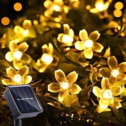 Waterproof Solar Flower Christmas String Fairy Lights