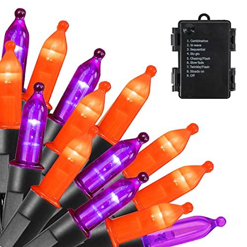 50 LED Battery Operated 16ft Christmas Lights Decoration