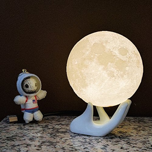 Moon Lamp Night Light  USB Charging & Touch Control Brightness Warm & Cool White