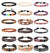 18Pcs Leather Chakra Bead Tribal Bracelet for Men/Women