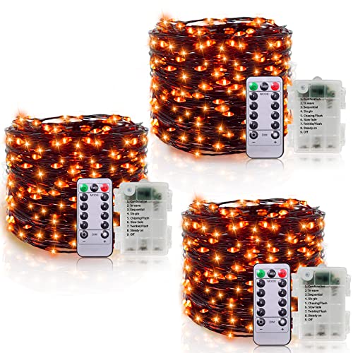 3 Set  Halloween Lights, w/ Remote & Timer 8 Modes Total 180 LED 59 Ft