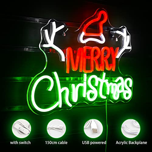 Merry Christmas Neon LED Signs Decoration