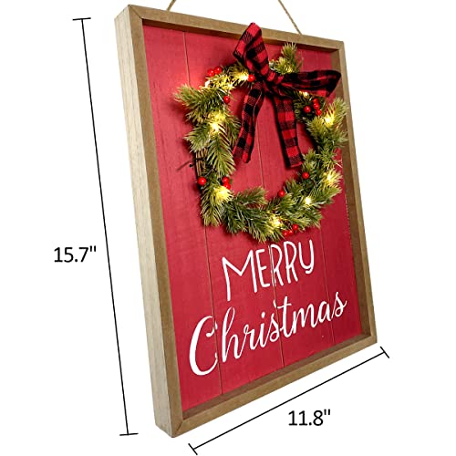 Merry Christmas LED Lighted Hanging Decoration
