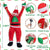 Hanging Santa Suit w/ Warm White Lights for Christmas Decoration