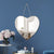 Heart Shaped Mirror with Iron Chain for Wall Decor 12x12 inch Real Glass Frameless