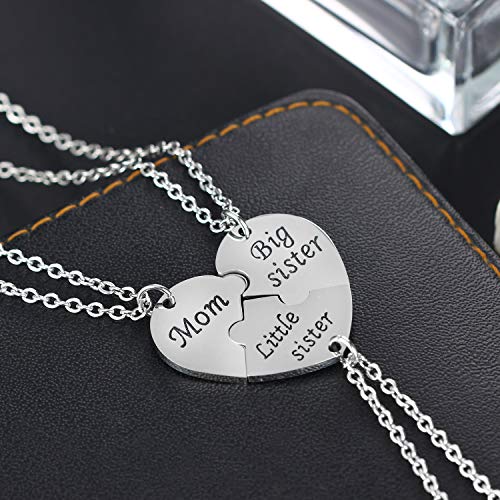 Buy Big Sis Lil Sis Necklaces Set for 2, Silver Sister Bff Forever,  Stainless Steel Pinky Promise Sister Best Friend Necklace Set Online at  desertcartINDIA